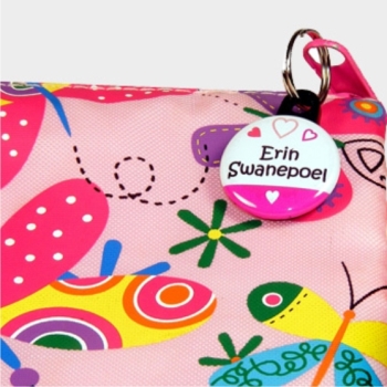 5 Personalised Zipper Tags | Owl