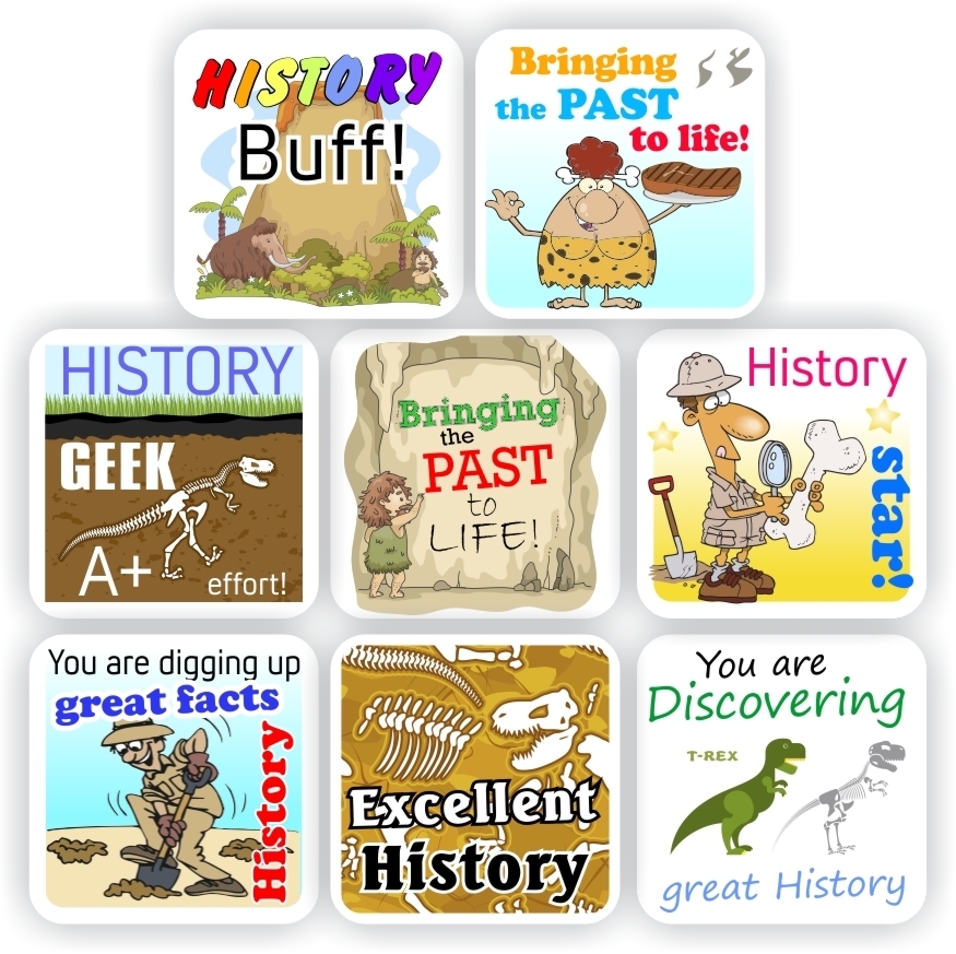 School Subject Stickers P0056 – 88 Social Science-History stickers