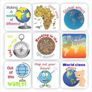 108 GeographyStickers | , Compass, Maps & Globe