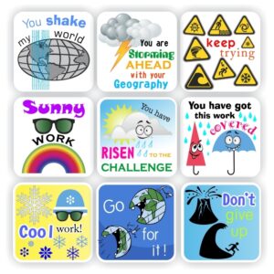 108 Geography Stickers | Weather & Natural Disasters : Sunny work