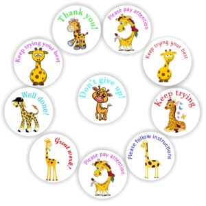 Giraffe Reward Stickers — Sheet of 108