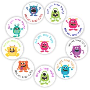 140 Teachers Reward Stickers – Monster s-Not yet keep trying!
