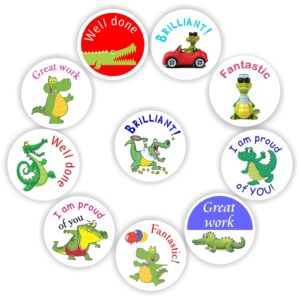 140 Teachers Reward Stickers – Crocodile