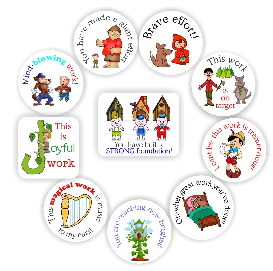Teacher Reward Stickers S0223 – Fairy Tale Stickers, Mind blowing work!