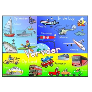 Poster -Transport Afrikaans- Vervoer