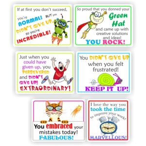 Growth Mindset Stickers — Sheet of 70