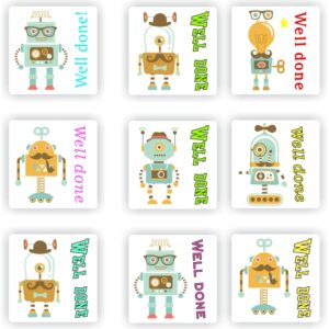 130 Teachers Reward Stickers – Robots- Well done!