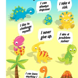 Growth Mindset Poster Dinosaurs