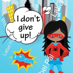 Growth Mindset Poster, Super Hero Girl’s-Part of a set