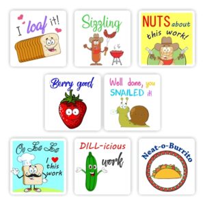 88 x Teachers Reward stickers, Puns -I loaf it!