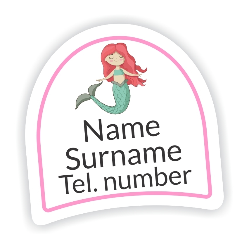 16 Personalised Shoe Labels | Unicorn & Rainbow