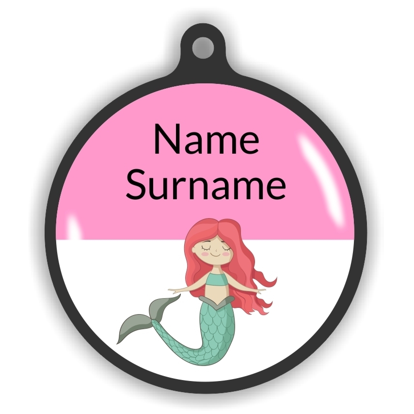 5 Personalised Zipper Tags | Unicorn & Rainbow