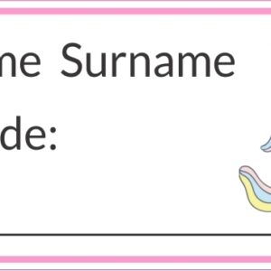 24 Personalised Book Labels | Cupcakes & Donuts