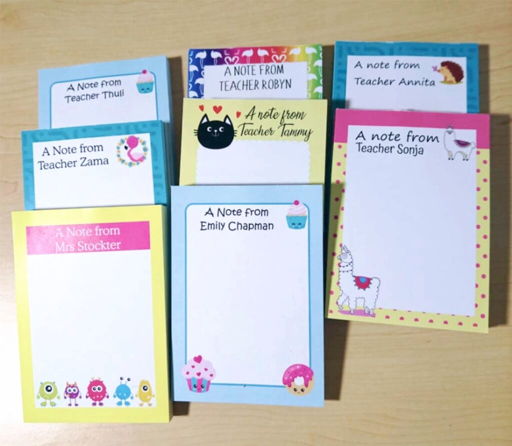 A6 Notepads, Choose from our Templates