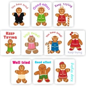 120 Gingerbread Teachers Reward stickers-You have tried