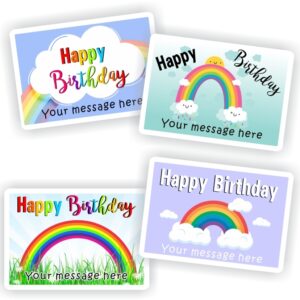 Birthday Message Stickers | Rainbows, Clouds & Sunshine : Happy Birthday