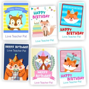 36 Happy Birthday stickers | Foxes