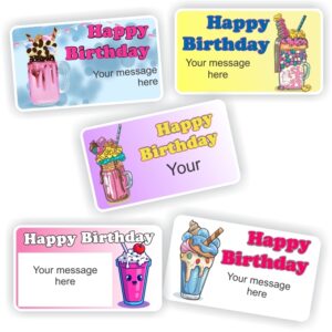 55 Happy Birthday stickers | Milkshakes