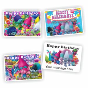32 Happy Birthday stickers | Trolls