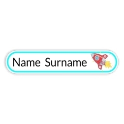 160 Personalised Stationery Labels | Rocket