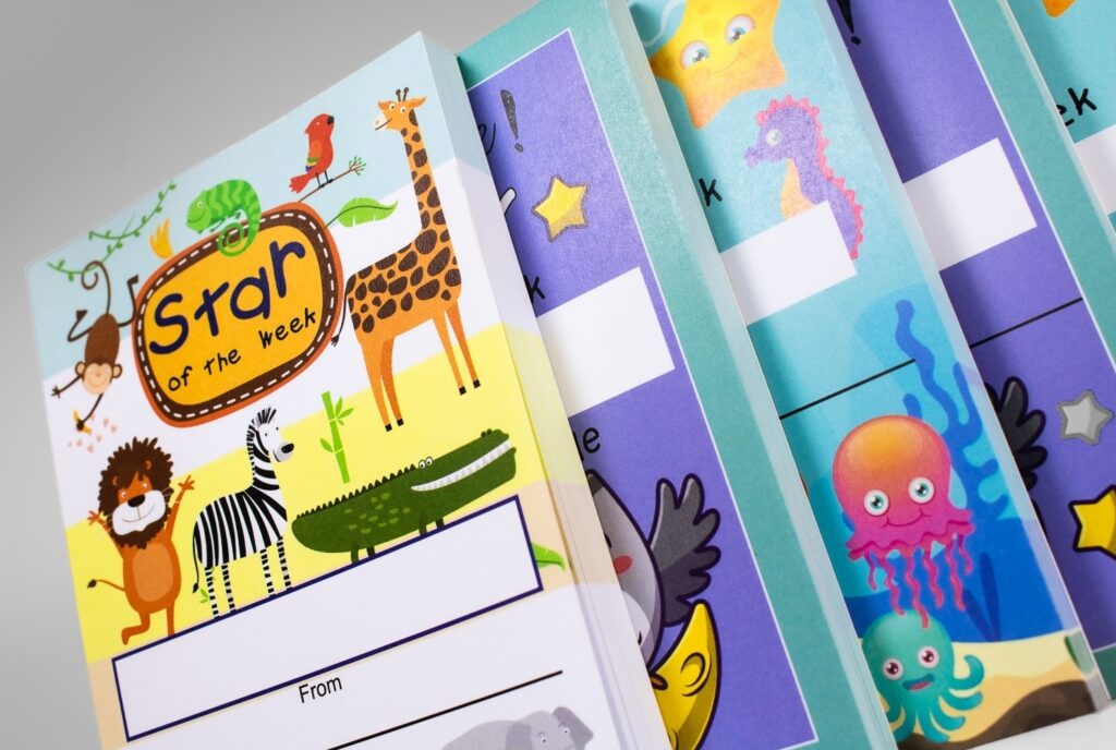 400, (set of 4) Star of the Week Notepads