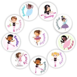 140 Dancing stickers | Ballerinas in various poses