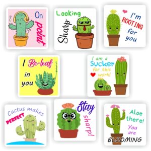 88 Teachers Reward Stickers – Cute Cactus-Looking sharp