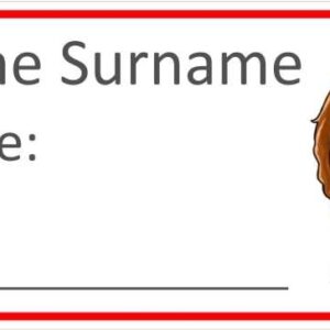 24 Personalised Book Labels | Super Hero Girl