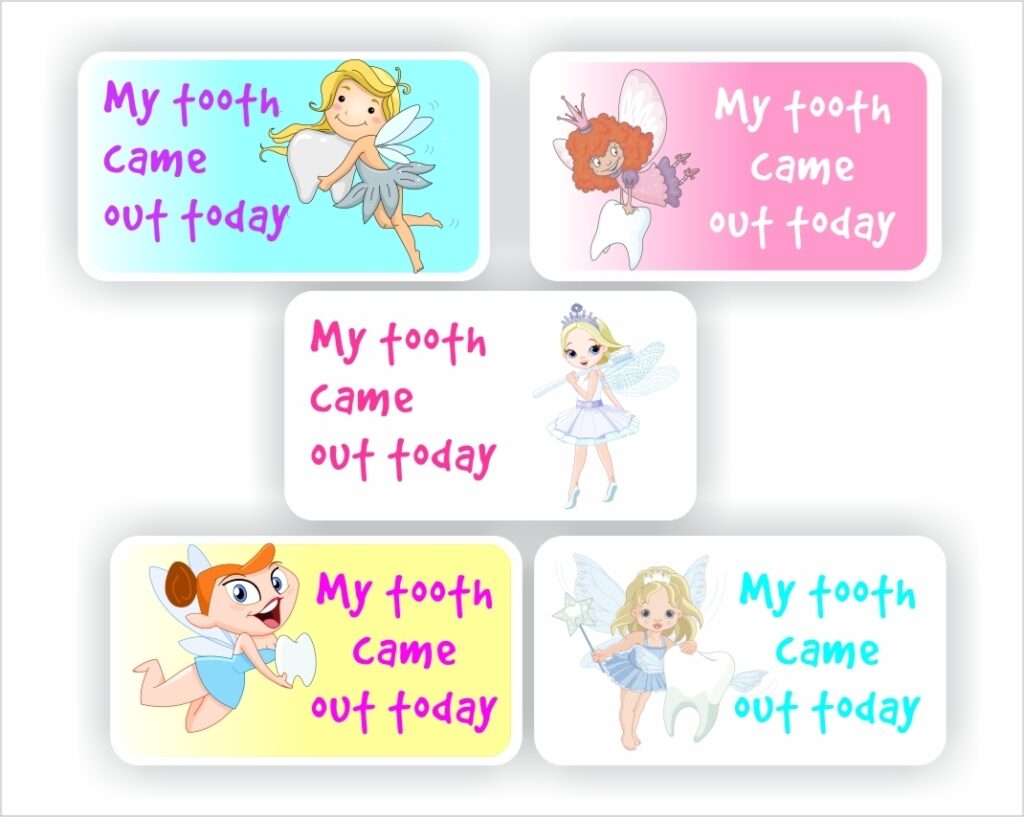 Teacher Reward Stickers S0093-A – My tooth came out today. Fairy pictures