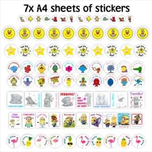 1143 x Stickers Bundle -SAVE 32% | 7 sheets -stickers (A4 pages)
