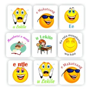 108 Sotho stickers | Ee, Ke rata mosebetsi wa hao, u Lekile,Mosebetsi o motle, e ntle. Smiley faces and emojies