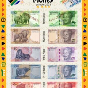 Poster South African Money (notes)