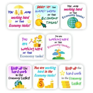 88 EMS Stickers | Dollars, Gold bars, Money : Keep up the hard work in Economy task