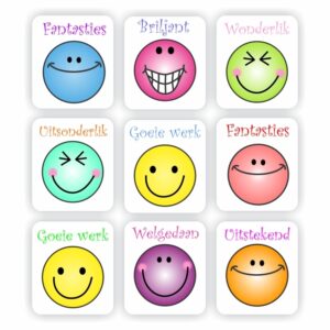 120 Afrikaans Stickers | Smiley faces Colourful & Emojies-Wonderlik