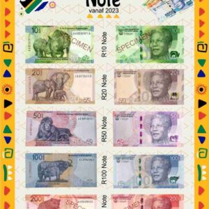 Afrikaans Plakkaat- Note van Suid Afrika – Afrikaans Poster South African Money (notes)