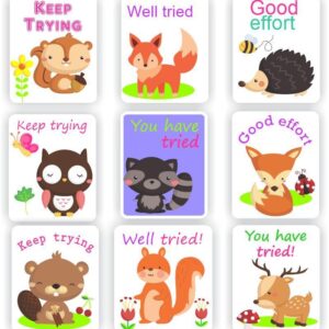 120 Stickers- Woodland fox, hedgehog, owls, , Keep Trying, Well Tried, Good Effort