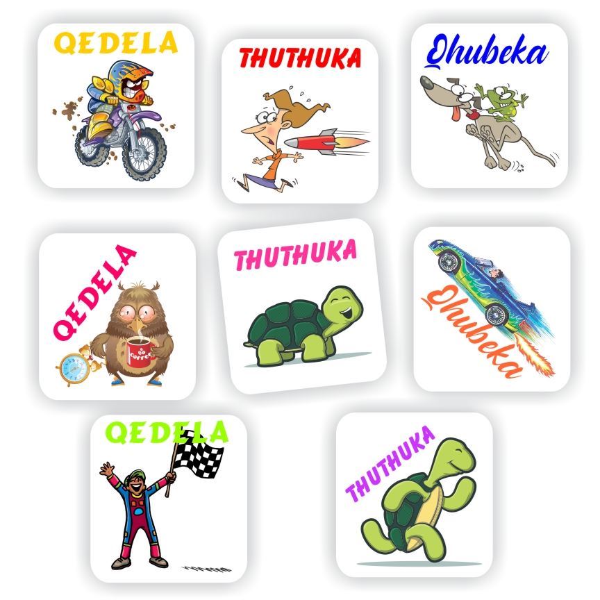 isiZulu Teacher Stickers Z0057 – 80 Isi-Zulu stickers- Running man