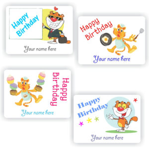 32 Happy Birthday stickers | Tigers