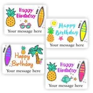 32 Happy Birthday stickers | Pineapples