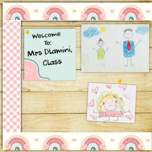 Classroom Borders — Pastel Rainbows & Hearts