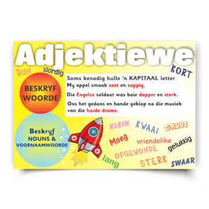 Afrikaans Poster — Adjektiewe