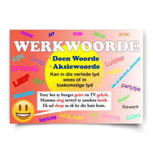 Afrikaans Poster — Werkwoorde