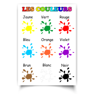 French Poster — Les Couleurs