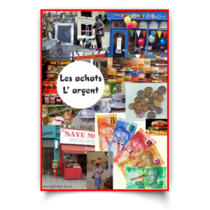 Poster | French Les achats, L’ argent (Shopping and Money)
