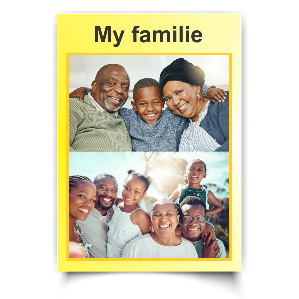 Poster | My Familie, Afrikaans. My Family