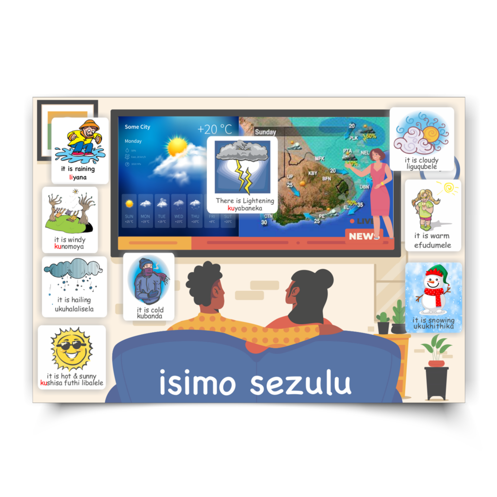 Isi-Zulu Poster | isimo sezulu: Weather
