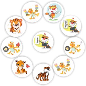 Mini Tiger Stickers | Cubs, Chef Tigers, Cupcakes, Wow!