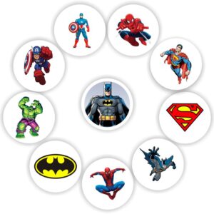Mini Superhero Stickers | Comic Heroes, Shields & Hero Emblems