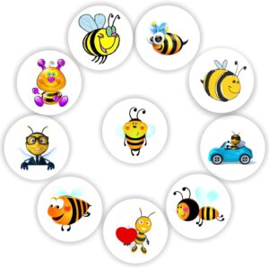 Mini Bee Stickers | Bumblebees, Bee in a Car & Bee with a Heart