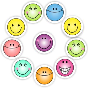 Mini Smiley Face Stickers | Colourful Happy Faces
